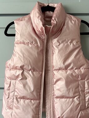 abercrombie kids Light Pink Shiny Puffer Vest